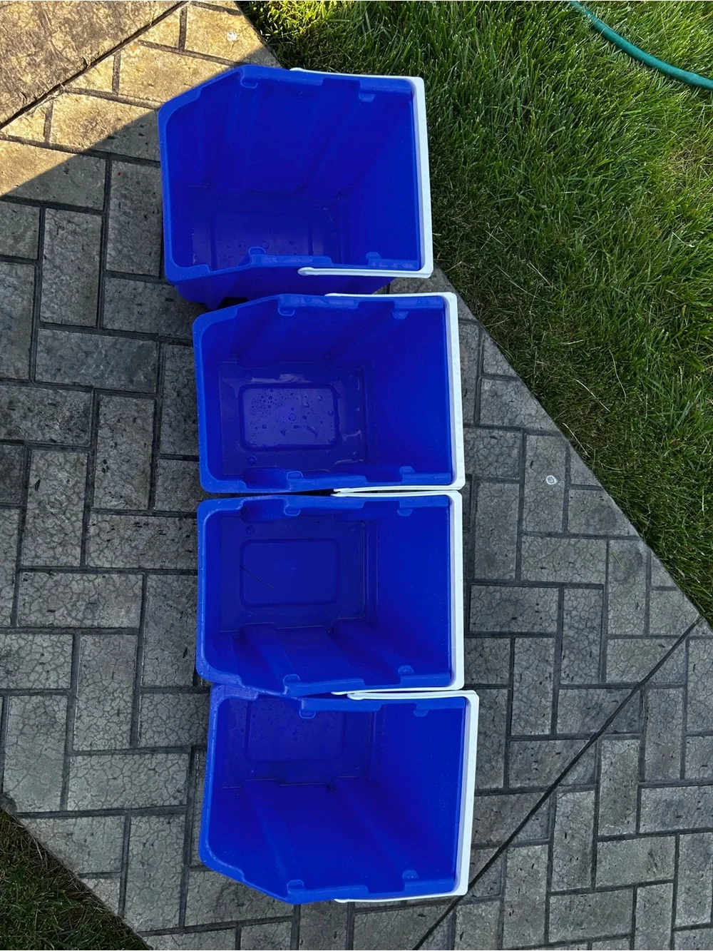 Container Store - set of 4 recycle bins
